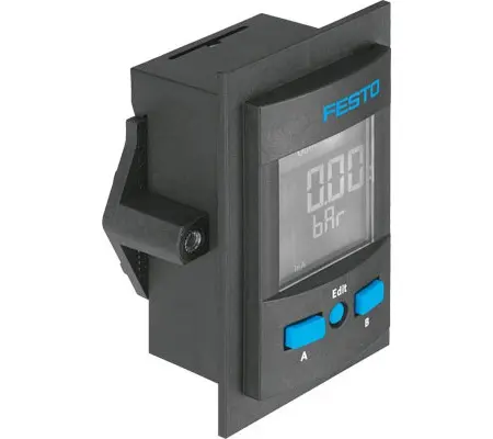 Produktfoto 1 von Festo Drucksensor, 0 bar bis 10 bar 30 V dc, IP65, IP40 50 °C