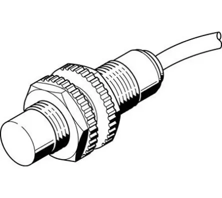 Produktfoto 1 von Festo SIED M12 Induktiver Näherungssensor, Gewinderohr 2-adrig / 100mA 3.24 mm, IP67, IP65 250 V ac 300 V dc