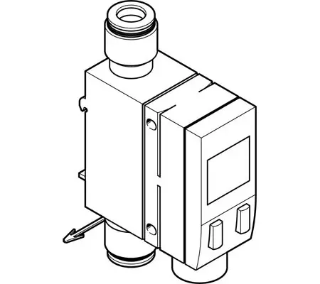 Produktfoto 1 von Festo SFAB Luft Durchflusssensor 15 - 30 V dc 10 l/min → 1000 l/min Typ Durchfluss-Sensor