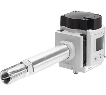 Produktfoto 1 von Festo SFAM Luft Durchflusssensor 15 - 30 V dc 10 l/min → 1000 l/min Typ Durchfluss-Sensor