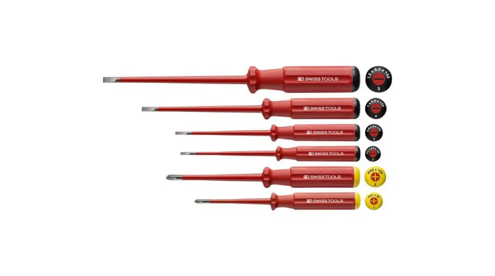 Produktfoto 1 von PB SWISS TOOLS Isoliert, 6-teilig Geschlitzt, Phillips