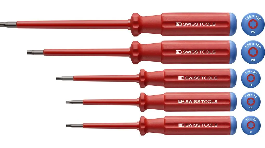 Produktfoto 1 von PB SWISS TOOLS VDE-Schraubendreher-Satz, 5-teilig Innensechsrund