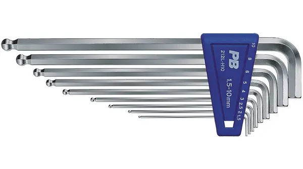 Produktfoto 1 von PB SWISS TOOLS metrisch  Innensechskant-Schlüssel, Satz 9-teilig 1.5 mm, 2.5 mm, 2 mm, 3 mm, 4 mm, 5 mm, 6 mm, 8 mm, 10