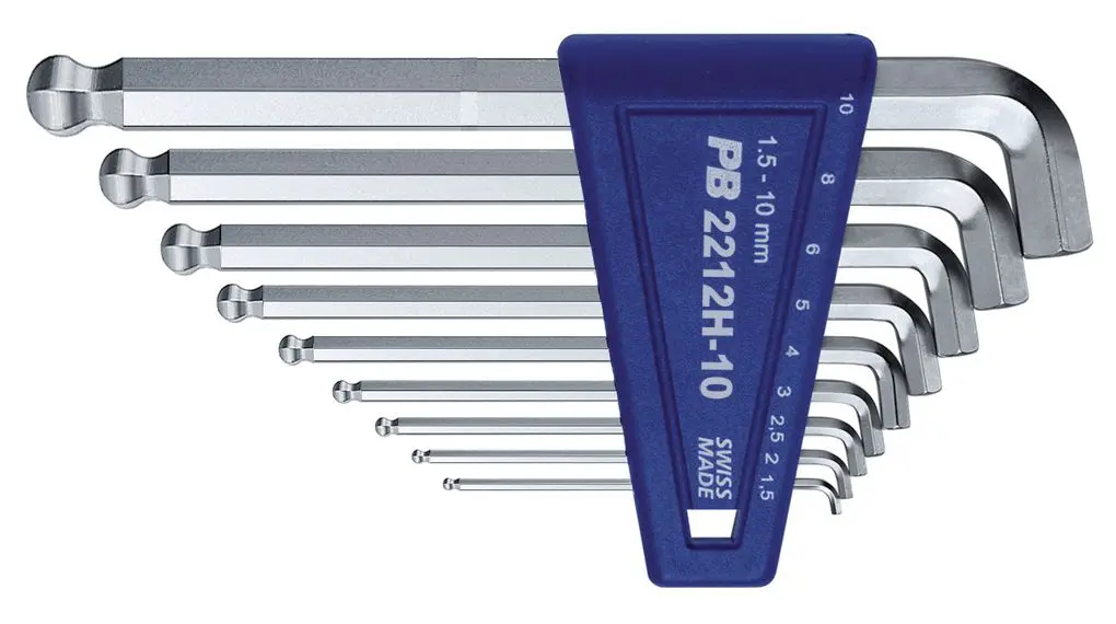 Produktfoto 1 von PB SWISS TOOLS metrisch  Innensechskant-Schlüssel, Satz 9-teilig 1.5 mm, 2.5 mm, 2 mm, 3 mm, 4 mm, 5 mm, 6 mm, 8 mm, 10