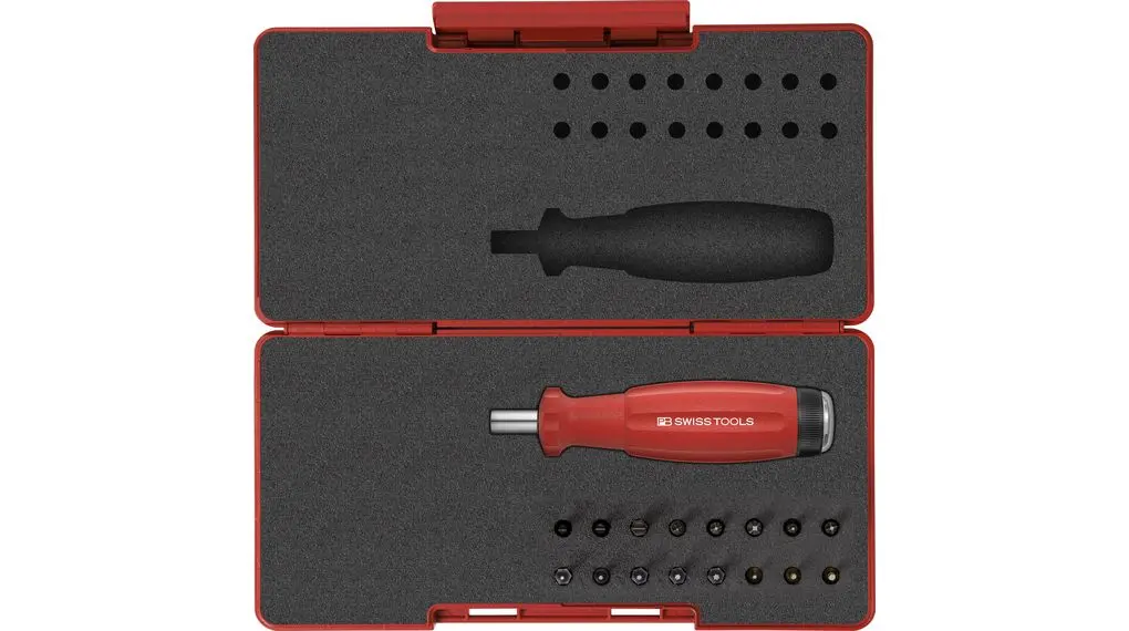 Produktfoto 1 von PB SWISS TOOLS Drehmoment-Schraubendreher- und Bitsatz Digital 1 To 5 Nm / ±6 %