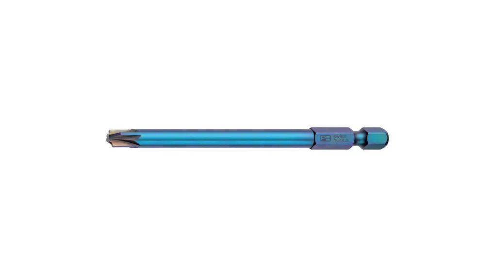 Produktfoto 1 von PB SWISS TOOLS 1/4 in PZ2 Pozidriv Schraubbit, Sechskant Stahl, 10-teilig, 95 mm