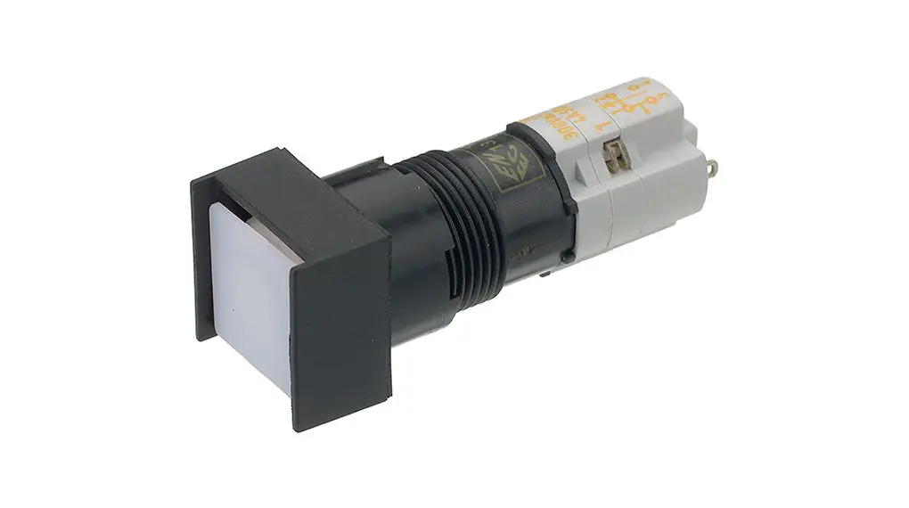 Produktfoto 1 von RAFI 1.15.108 Druckschalter Beleuchtet wartungsfrei Panel Ø 16.2 mm, 1 Schließer/1 Öffner, IP65