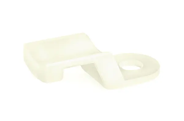Produktfoto 1 von HellermannTyton Schraubbefestigung TY3F1 Befestigungssockel, Nylon 6.6 Natur 19 mm x 5 mm Kabelbinder x 8 mm für 3.5 mm