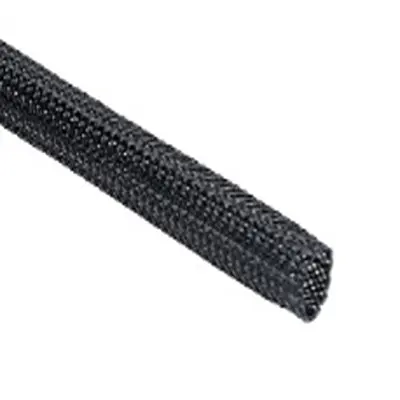 Produktfoto 1 von HellermannTyton Helagaine HEGP Kabelschlauch Schwarz Polyester, Länge 100m Umflochten Dehnbar
