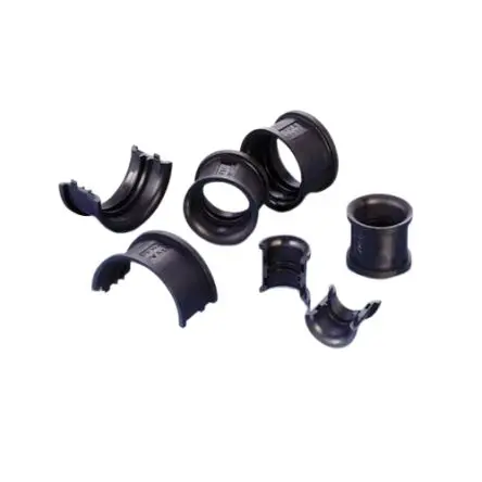 Produktfoto 1 von PMA BGN Polyamid 6 Kabelrohr Befestigung Halbschalen-Einschub für Kabelkanäle M6 29 mm Schwarz Schwarz-Finish IP66, IP68