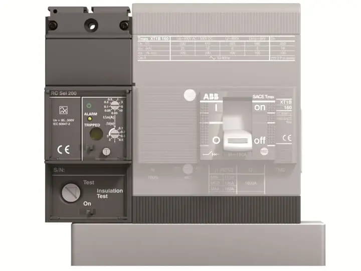 Produktfoto 1 von ABB SACE Tmax XT Fehlerstromauslöser für XT1
