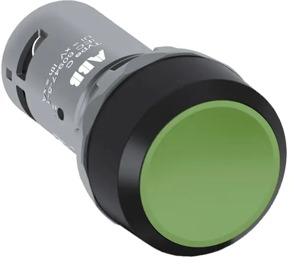 Produktfoto 1 von ABB 1SFA6 Druckschalter Grün Tastend, 2 Schließer 300 V ac, IP66, IP69K, IP40