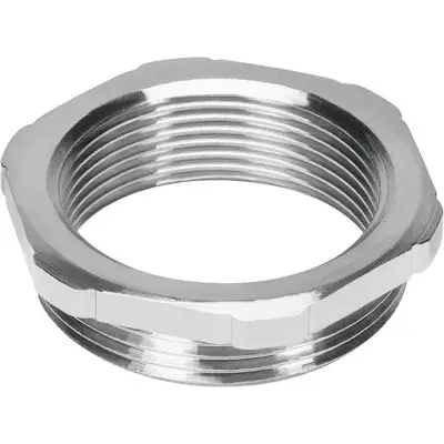Produktfoto 1 von Festo MKA-PG29-M32 Messing vernickelt Kabelrohr Befestigung Silber Silber-Finish
