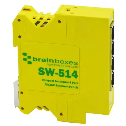 Produktfoto 1 von Brainboxes SW-514 Netzwerk Switch 4-Port Unmanaged 1000Mbit/s