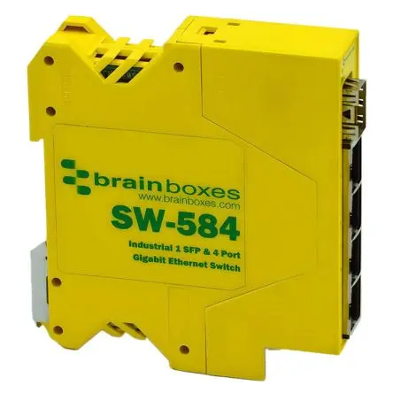 Produktfoto 1 von Brainboxes SW-584 Netzwerk Switch 4-Port Unmanaged 1000Mbit/s
