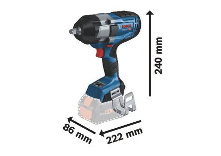 Produktfoto 1 von Bosch M14M24 Schnurlos Druckluft Schlagschrauber 18V 5.5 Ah 2600bpm Bürstenloser Gleichstrommotor, 1750U/min