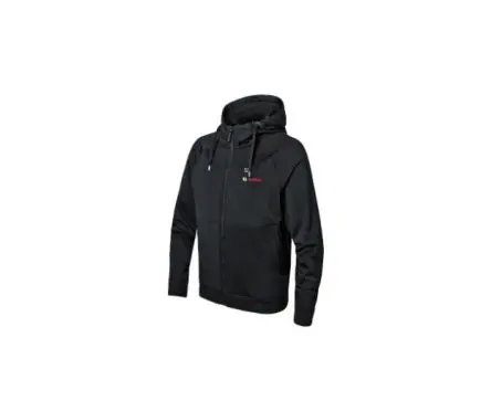 Produktfoto 1 von Bosch GHH Herren Beheizbare Kapuzenjacke, Elastan, Polyester Schwarz Reißverschluss, Größe M