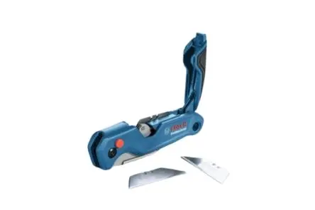 Produktfoto 1 von Bosch Professional Folding Knife 124 mm Verriegelungsmesser, Klappmesser / Gummi Griff, Länge 183mm, 137 g