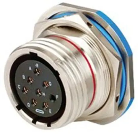 Produktfoto 1 von Amphenol Limited, D38999 Versilberter Draht MIL-Spec Rundsteckverbinder Gewindeeinführung, 55-polig, Gehäuse 17 mm