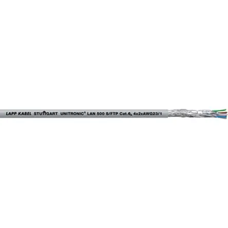 Produktfoto 1 von Lapp Cat6a Ethernet-Kabel, 100 m, Creme Abgeschirmt Stecker, A Nicht abgeschlossen Stecker, B Nicht abgeschlossen,