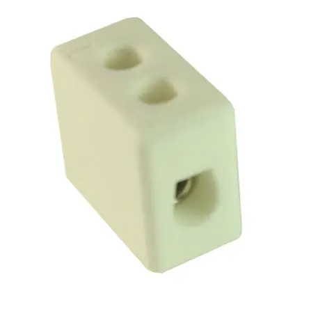 Produktfoto 1 von CAMDENBOSS CHTB Messing Porzellan Anschlussklemmenblock 41A 1-polig Schraubbefestigung 2mm², 6 mm²