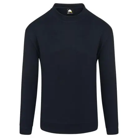 Orn 1250 Unisex Sweatshirt, 35 % Baumwolle, 65 % Polyester Marine, Größe XS