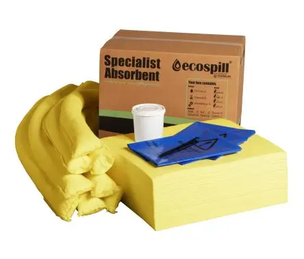 Produktfoto 1 von Ecospill Ltd Bindemittel-Kit, Aufnahme bis 50 L, Einsatz in Überlaufkontrolle