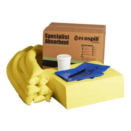 Produktfoto 1 von Ecospill Ltd Bindemittel-Kit, Aufnahme bis 90 L, Einsatz in Überlaufkontrolle