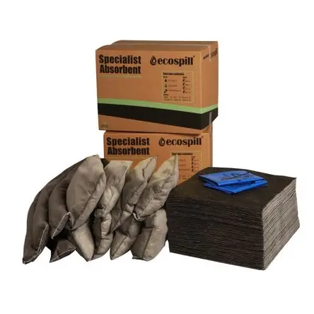 Produktfoto 1 von Ecospill Ltd Bindemittel-Kit, Aufnahme bis 120 L, Einsatz in Überlaufkontrolle