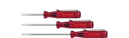 Produktfoto 1 von Wiha 3 mm Mini-Schraubendrehersatz, Vernickelt, Chrom Vanadium Stahl, 140 mm / Klinge 80 mm