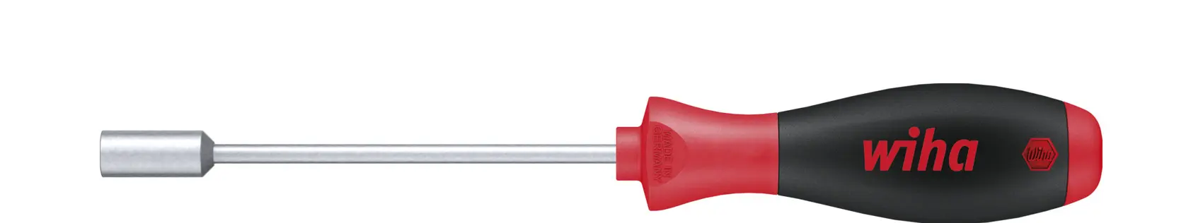 Produktfoto 1 von Wiha 7 mm Sechskant Steckschlüssel-Handgriff, Länge 243 mm / Klinge 125 mm