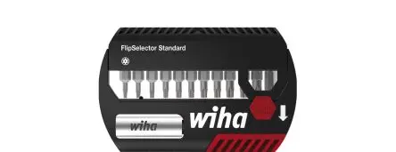 Produktfoto 1 von Wiha Pozidriv, Geschlitzt Innensechsrund Elektrisches Bit-Set 1/4 in 1.5 to 8 mm, Länge 25 mm, 11-teilig