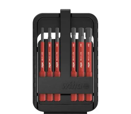 Produktfoto 1 von Wiha Sechskant Sechskant Elektrisches Bit-Set 2 to 6 mm, Länge 75 mm, 6-teilig