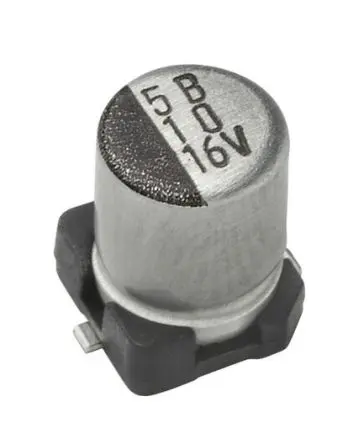 Produktfoto 1 von Vishay 153 CRV Oberfläche Kondensator 100 μF 20 % / 63V, Ø 10 mm x 14 mm x 10 mm, 105 °C
