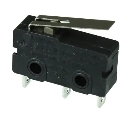 Produktfoto 1 von CAMDENBOSS Mikroschalter Kurzer Hebel-Betätiger Lot, 1-poliger Umschalter, 250 V ac, 5A 0.25N -10 °C - 125 °C