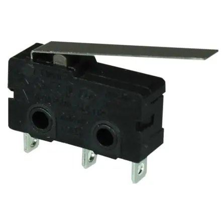 Produktfoto 1 von CAMDENBOSS Mikroschalter Langer Hebel-Betätiger Lot, 1-poliger Umschalter, 250 V ac, 5A 0.2N -10 °C - 125 °C