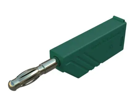 Produktfoto 1 von Hirschmann Test & Measurement 4 mm Stecker Grün Bananenstecker, Kontakt Gold, 60V dc 24A, Schraubanschluss