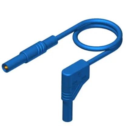Produktfoto 1 von Hirschmann Test & Measurement Prüfspitze 16A Buchse / Stecker, Blau Polyvinylchlorid-isoliert 25 cm, 1000 V
