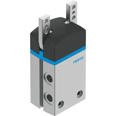 Produktfoto 1 von Festo DHWS Pneumatikgreifer, Doppeltwirkend-Ausführung, 2 Greifarme, Winkel, 8 bar max. G 1/8