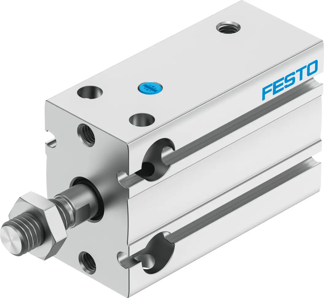 Produktfoto 1 von Festo DPDM 4840809 Pneumatik-Kompaktzylinder 15 mm Einfachwirkend, Bohrung Ø 20 mm, bis 8 bar