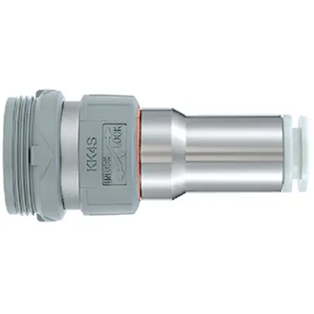 Produktfoto 1 von SMC Pneumatische Schnellsteckkupplung Messing Stecker, Buchse, 4mm