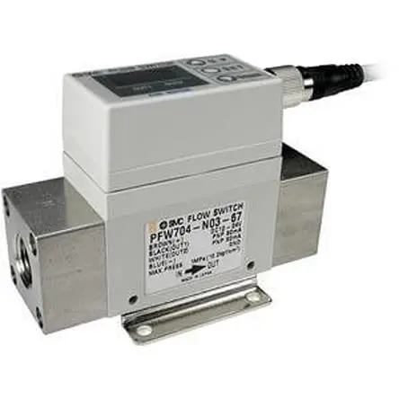 Produktfoto 1 von SMC PF2W Wasser Durchflussschalter 2l/min → 16l/min Typ Digitaler Durchflussschalter