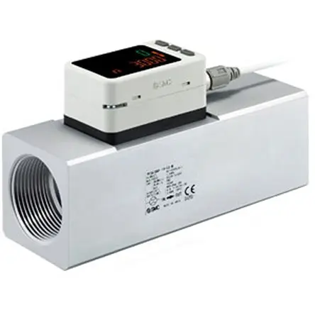 Produktfoto 1 von SMC Flow Switch Trockene Luft, N2 Durchflussschalter 24 VDC 30 L/min → 3000 l/min Typ Digitaler Durchflussschalter