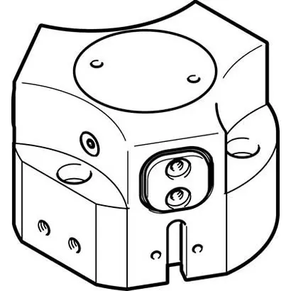 Festo HGDD Pneumatikgreifer, Doppeltwirkend-Ausführung, 3 Greifarme, 3-Kant, 8 bar max. M5