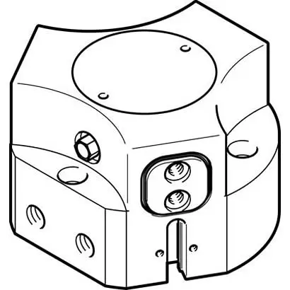 Produktfoto 1 von Festo HGDD Pneumatikgreifer, Doppeltwirkend-Ausführung, 3 Greifarme, 3-Kant, 8 bar max.