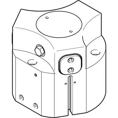 Produktfoto 1 von Festo HGDD Pneumatikgreifer, Doppeltwirkend-Ausführung, 3 Greifarme, Parallel, 8 bar max.