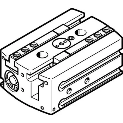 Festo HGPL Pneumatikgreifer, Doppeltwirkend-Ausführung, 2 Greifarme, Parallel, 8 bar max. M5