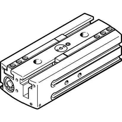 Produktfoto 1 von Festo HGPL Pneumatikgreifer, Doppeltwirkend-Ausführung, 2 Greifarme, Parallel, 8 bar max. M5