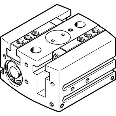 Produktfoto 1 von Festo HGPL Pneumatikgreifer, Doppeltwirkend-Ausführung, 2 Greifarme, Parallel, 8 bar max. M5