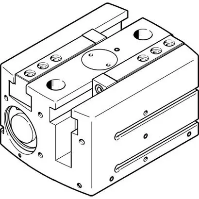 Produktfoto 1 von Festo HGPL Pneumatikgreifer, Doppeltwirkend-Ausführung, 2 Greifarme, Parallel, 8 bar max. M5